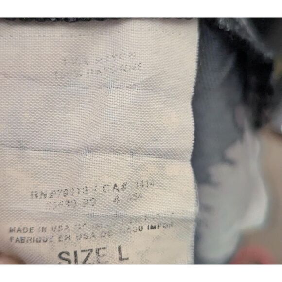 MIMI MATERNITY Paisley Wrap Dress L Black Bohemian Tie Back Long Sleeve - Picture 4 of 7